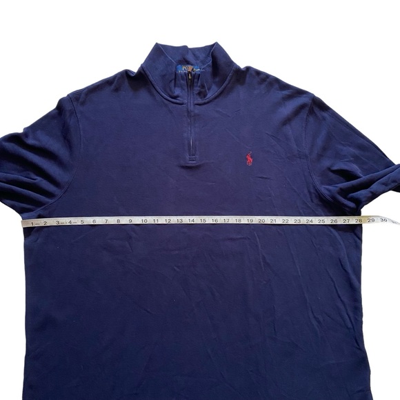 NWT Polo Ralph Lauren Classic Estate-Rib Quarter-Zip Pullover Men Size XXL Navy - Picture 9 of 15